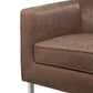 Brown Edgy Accent Chair By Homeroots | Accent Chairs | Modishstore - 5