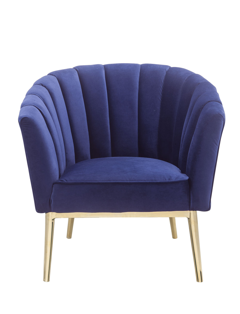 Blue Accent Chair By Homeroots | Accent Chairs | Modishstore - 2