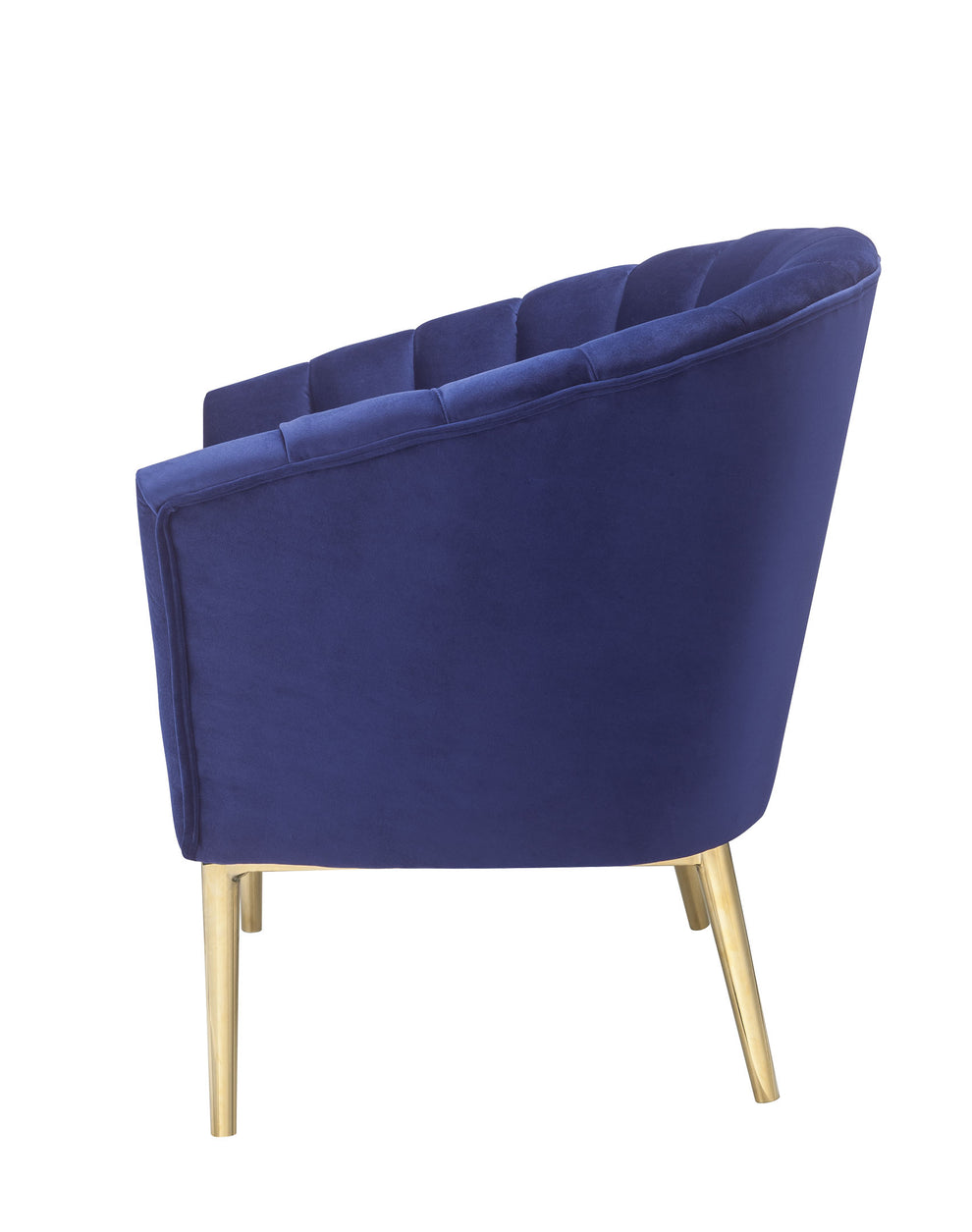 Blue Accent Chair By Homeroots | Accent Chairs | Modishstore - 4