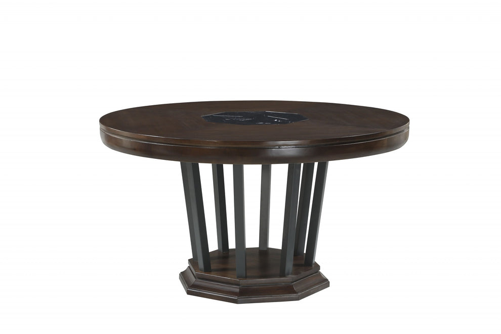 Tobacco Marble Dining Table By Homeroots | Dining Tables | Modishstore - 2