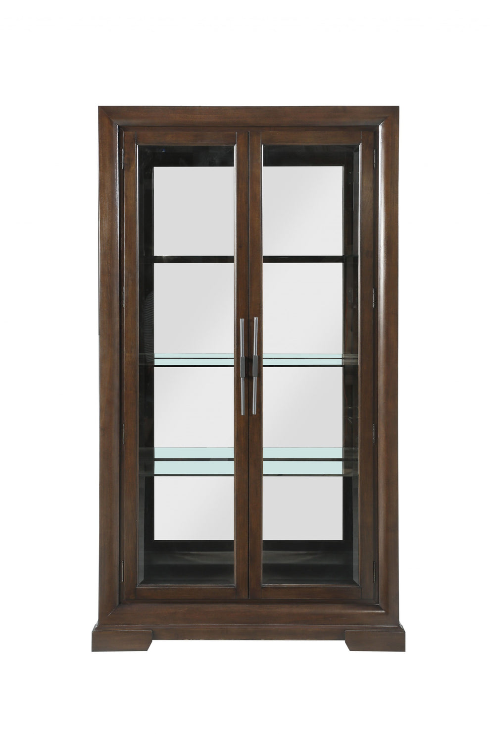 Tobacco Rectangular Display Cabinet By Homeroots | Cabinets | Modishstore - 2