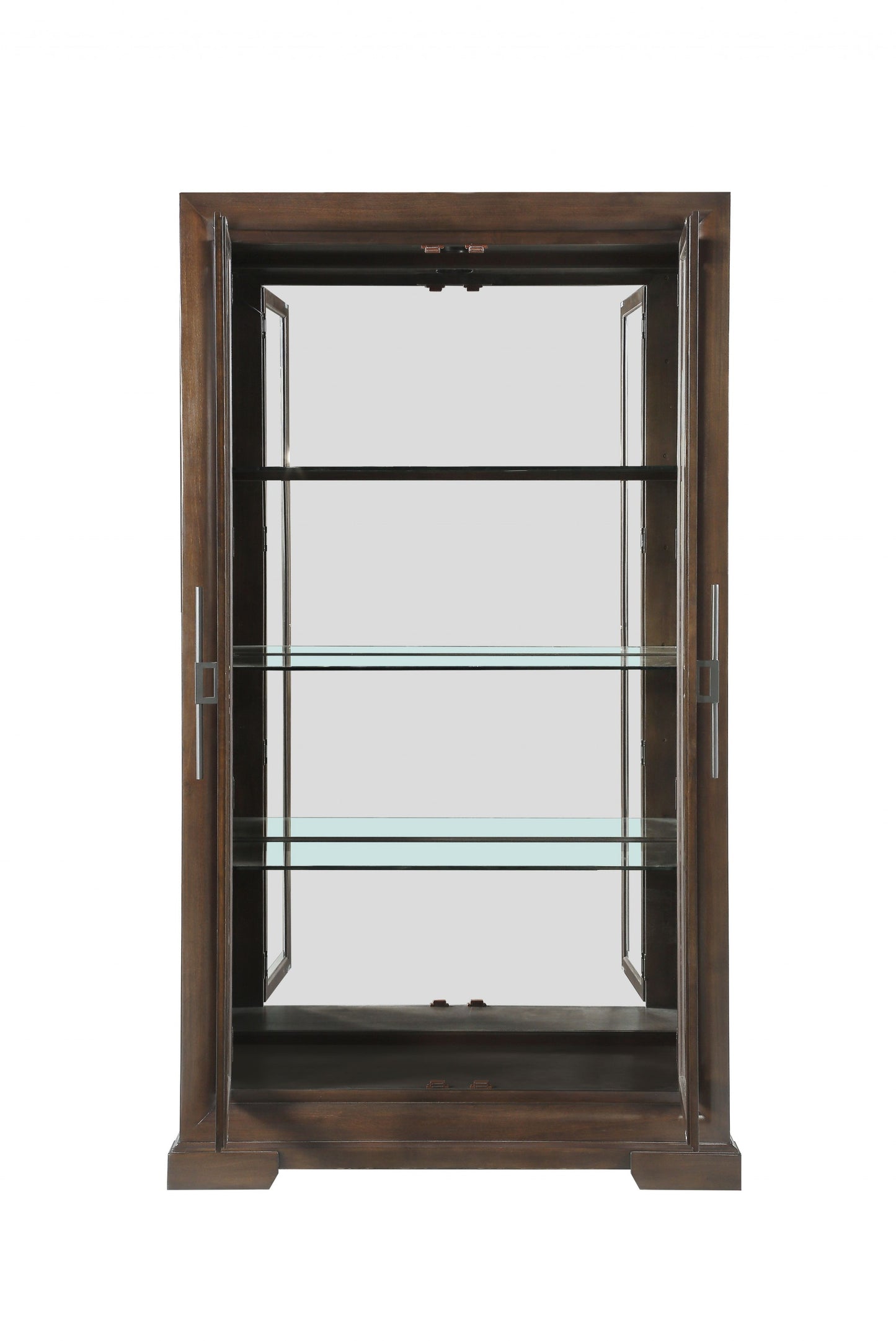 Tobacco Rectangular Display Cabinet By Homeroots | Cabinets | Modishstore - 2