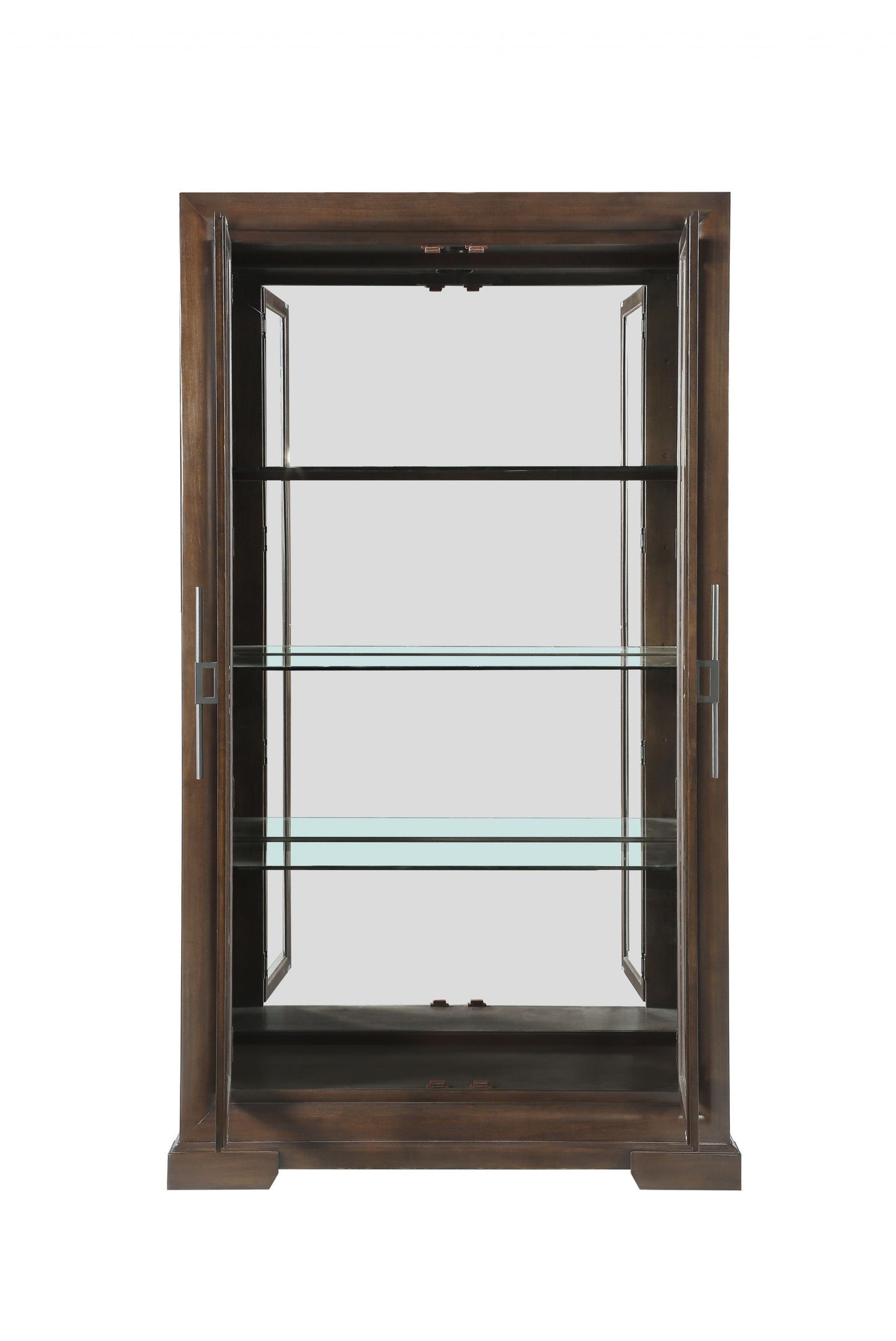 Tobacco Rectangular Display Cabinet By Homeroots | Cabinets | Modishstore - 3