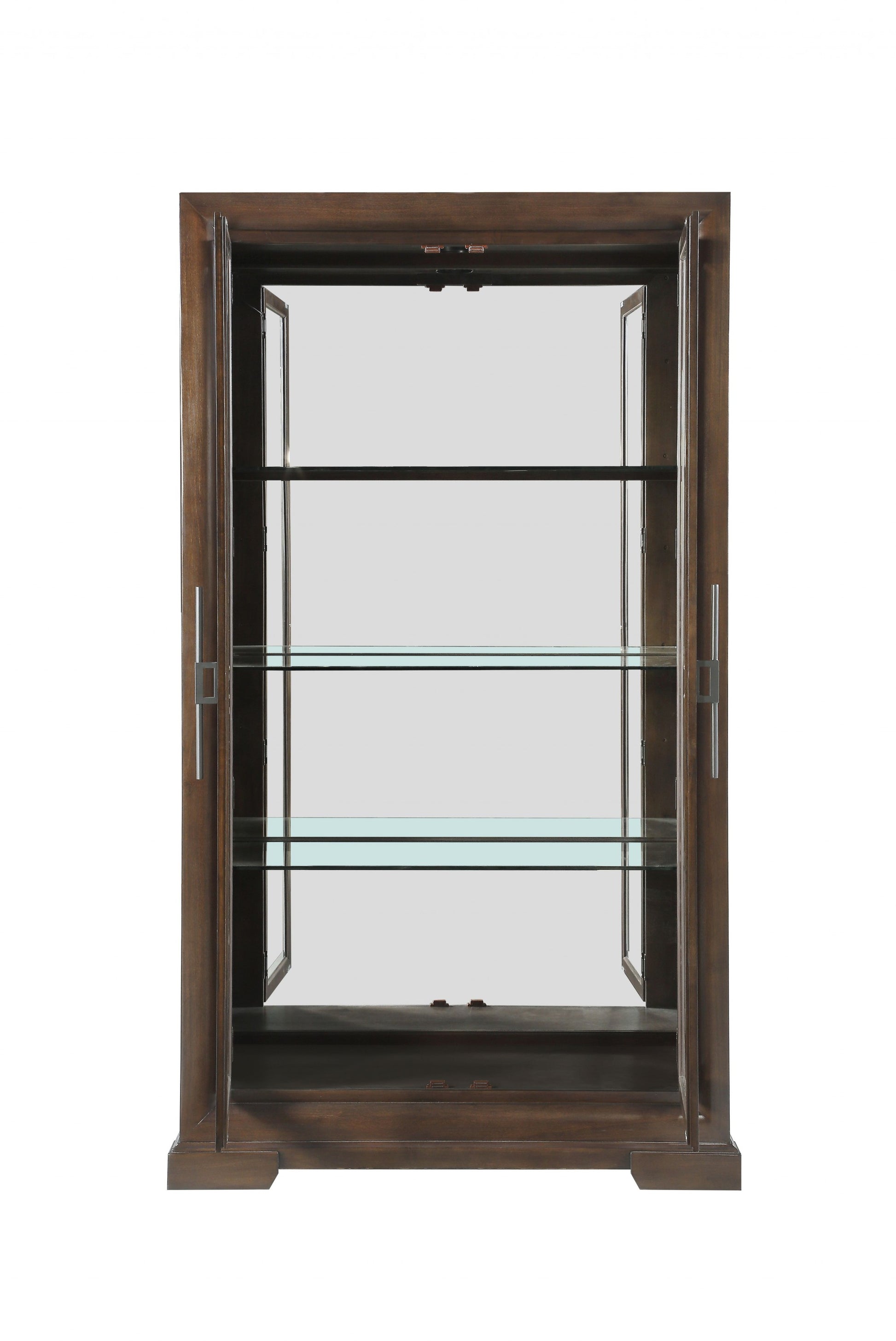 Tobacco Rectangular Display Cabinet By Homeroots | Cabinets | Modishstore - 3