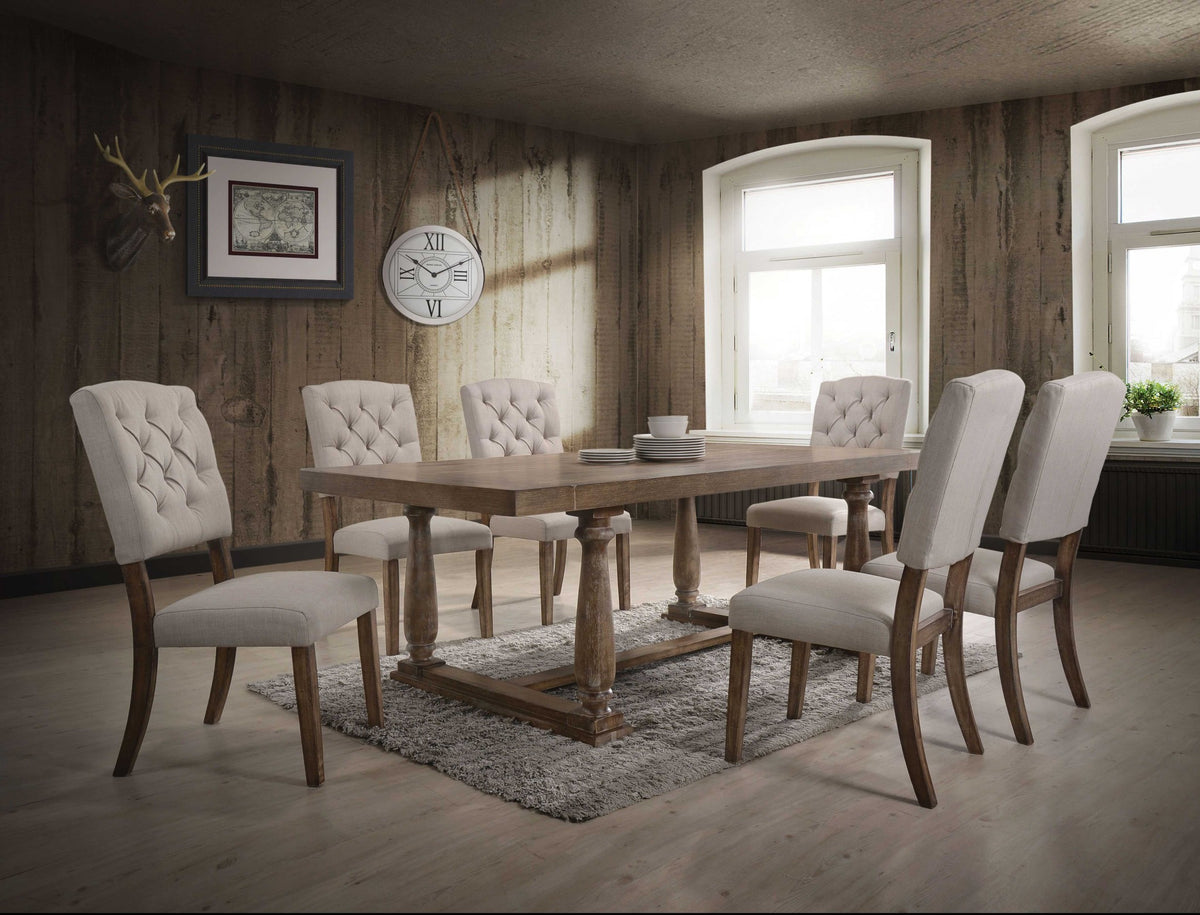 Weathered Oak Dining Table By Homeroots | Dining Tables | Modishstore