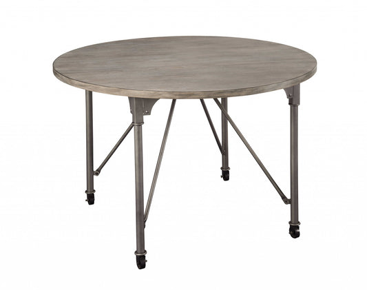 Gray Oak And Sandy Gray Dining Table By Homeroots - 318920 | Dining Tables | Modishstore