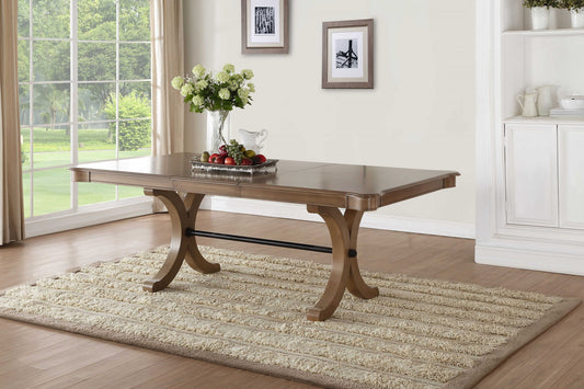 Gray Oak Dining Table By Homeroots | Dining Tables | Modishstore - 2