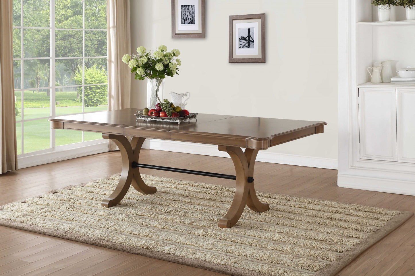 Gray Oak Dining Table By Homeroots | Dining Tables | Modishstore