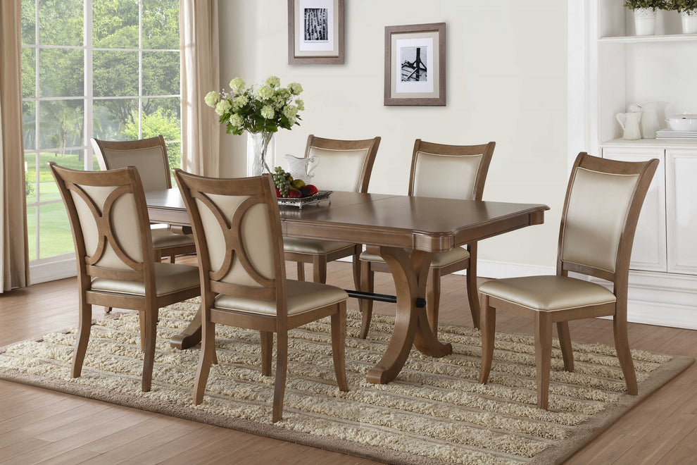 Gray Oak Dining Table By Homeroots | Dining Tables | Modishstore - 6