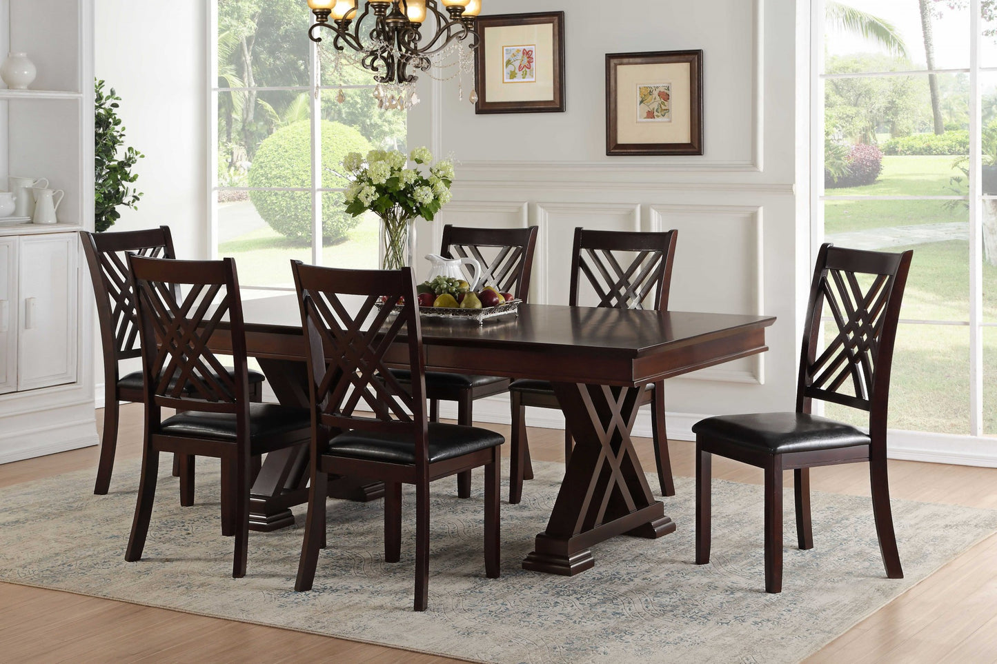 Espresso Poplar Dining Table By Homeroots | Dining Tables | Modishstore