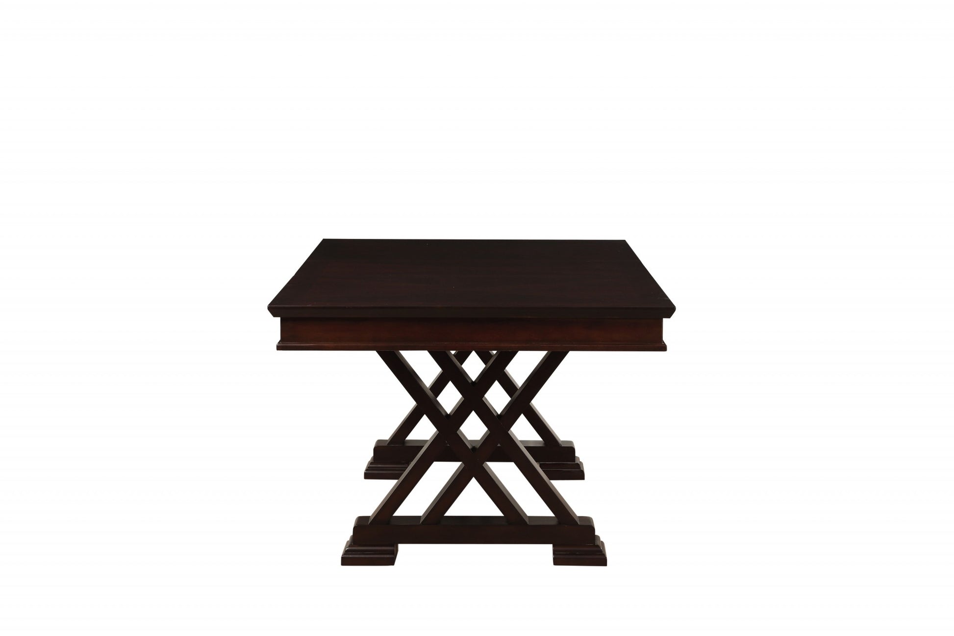 Espresso Poplar Dining Table By Homeroots | Dining Tables | Modishstore - 6