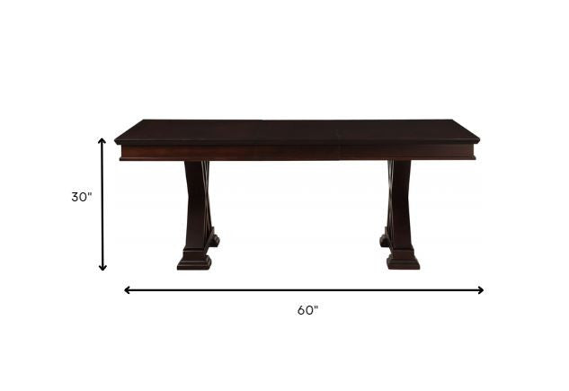 Espresso Poplar Dining Table By Homeroots | Dining Tables | Modishstore - 7