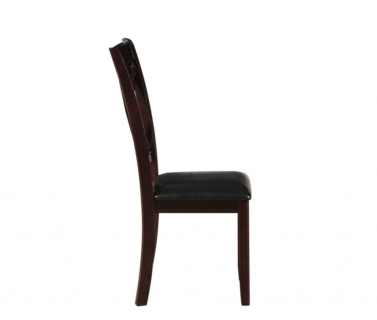 2Pc Black And Espresso Side Chair By Homeroots - 318946 | Dining Chairs | Modishstore - 5