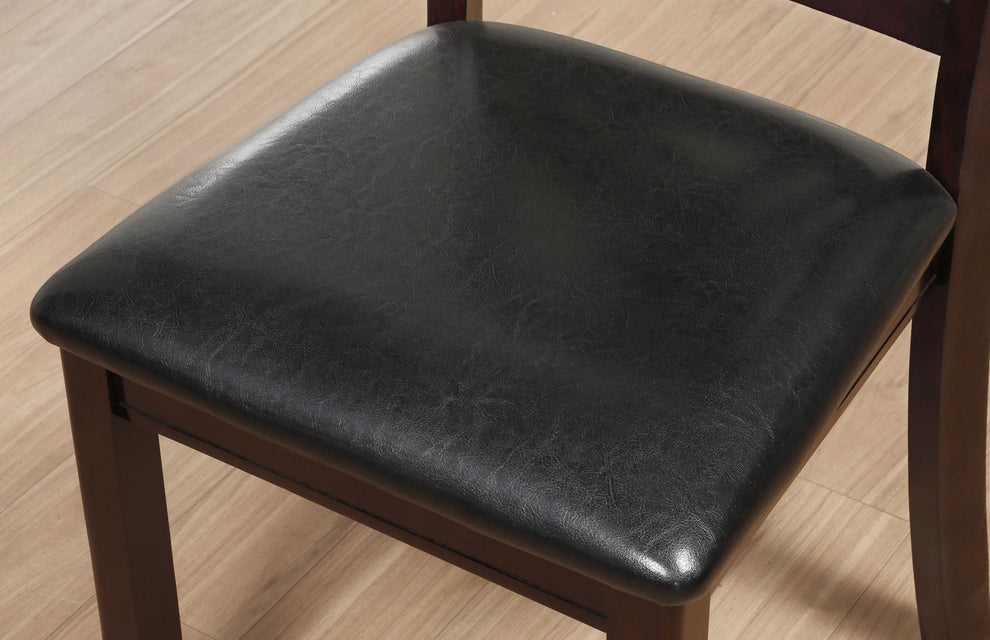 2Pc Black And Espresso Side Chair By Homeroots - 318946 | Dining Chairs | Modishstore - 6