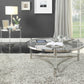 Clear Acrylic Stainless Steel And Clear Glass Coffee Table By Homeroots | Coffee Tables | Modishstore