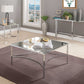 Chrome And Mirrored Coffee Table By Homeroots | Coffee Tables | Modishstore