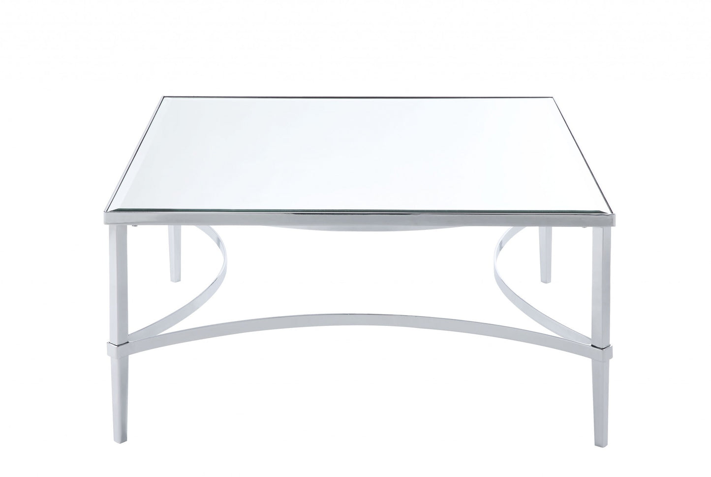 Chrome And Mirrored Coffee Table By Homeroots | Coffee Tables | Modishstore - 4