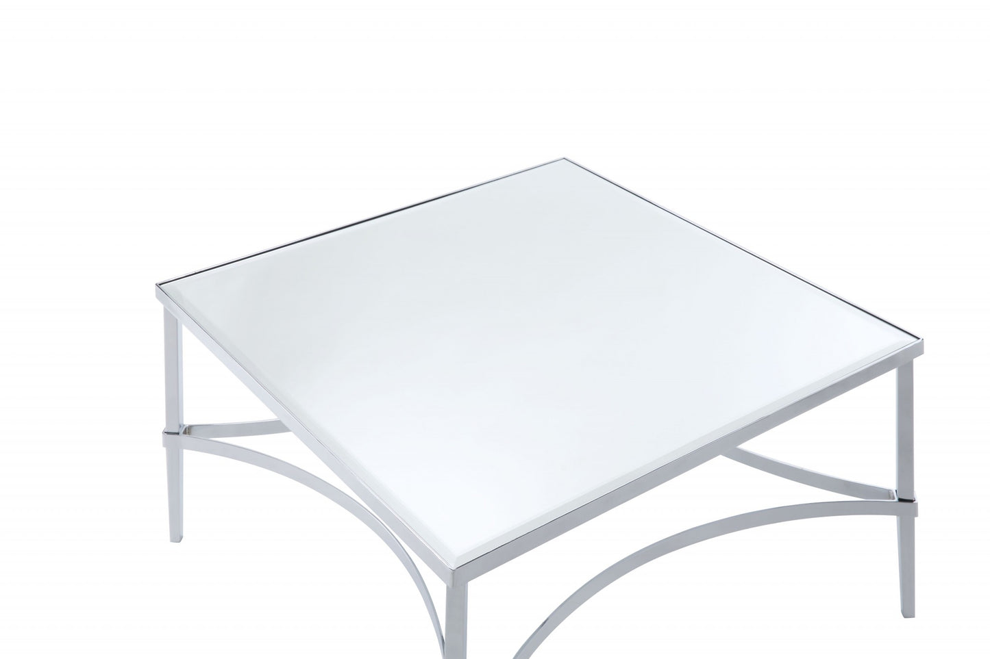 Chrome And Mirrored Coffee Table By Homeroots | Coffee Tables | Modishstore - 5