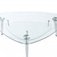 Chrome And Clear Glass Coffee Table By Homeroots | Coffee Tables | Modishstore - 6