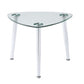 Chrome And Clear Glass End Table By Homeroots | End Tables | Modishstore - 3