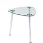 Chrome And Clear Glass End Table By Homeroots | End Tables | Modishstore - 4
