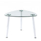 Chrome And Clear Glass End Table By Homeroots | End Tables | Modishstore - 5