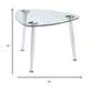 Chrome And Clear Glass End Table By Homeroots | End Tables | Modishstore - 8