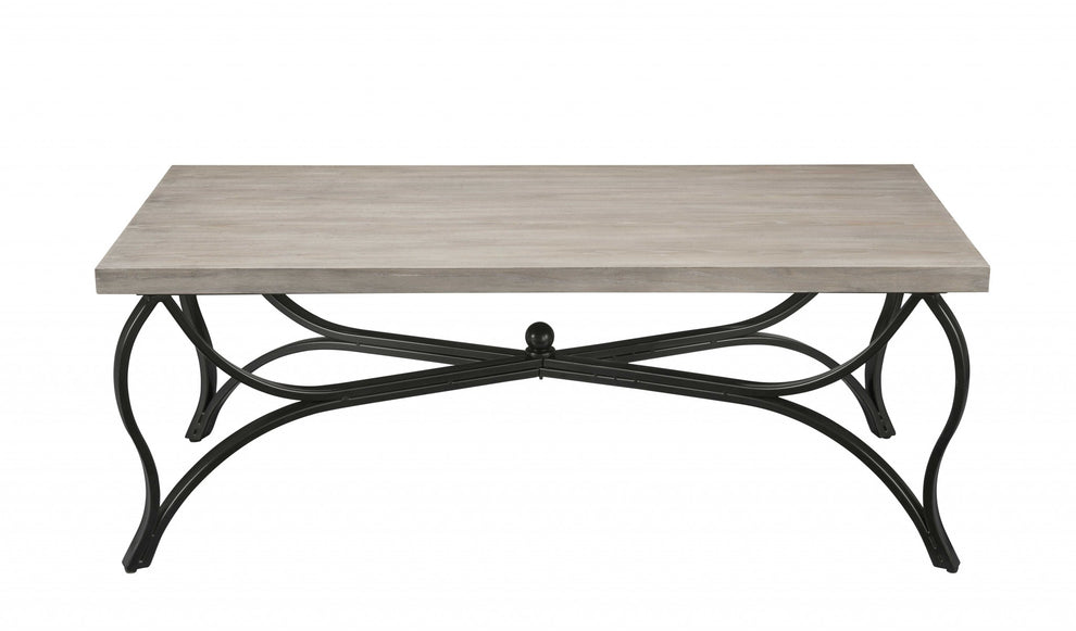 3 Peice Gray Oak And Black Coffee And End Set By Homeroots | Side Tables | Modishstore - 4