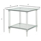 Chrome Clear Acrylic And Glass End Table By Homeroots - 318989 | End Tables | Modishstore - 5