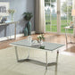 Mirrored And Chrome Coffee Table By Homeroots | Coffee Tables | Modishstore
