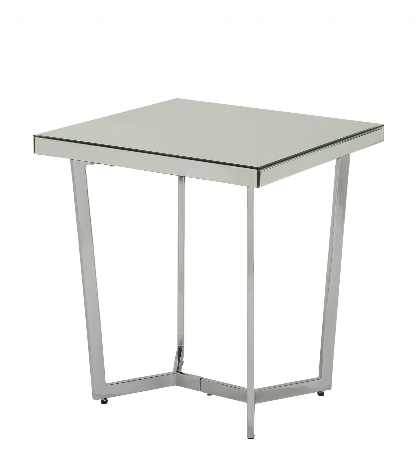 Mirrored And Chrome End Table By Homeroots | End Tables | Modishstore