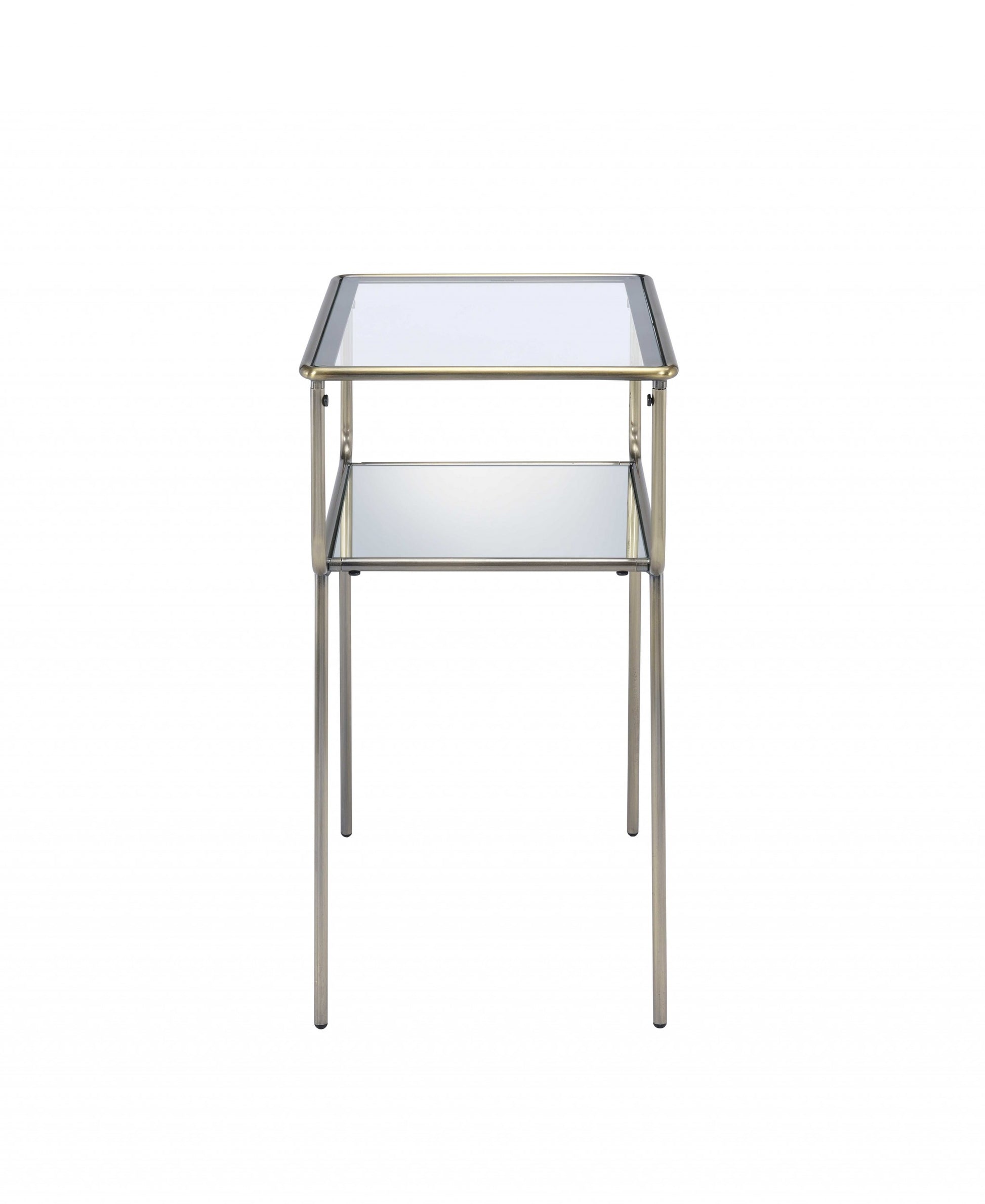 Antique Brass End Table By Homeroots | End Tables | Modishstore - 4