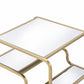 Gold And Clear Glass End Table By Homeroots | End Tables | Modishstore - 4