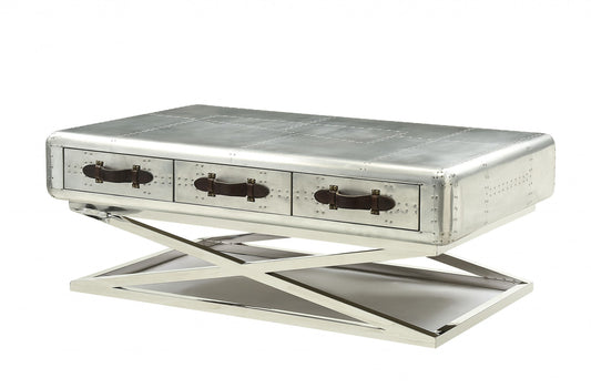 Aluminum Coffee Table By Homeroots | Coffee Tables | Modishstore