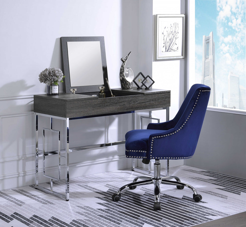 Modern Chic Whitewash Vanity Desk By Homeroots | Vanity Tables | Modishstore