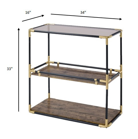 Black Solid Wood Leg Console Table By Homeroots | Side Tables | Modishstore - 6