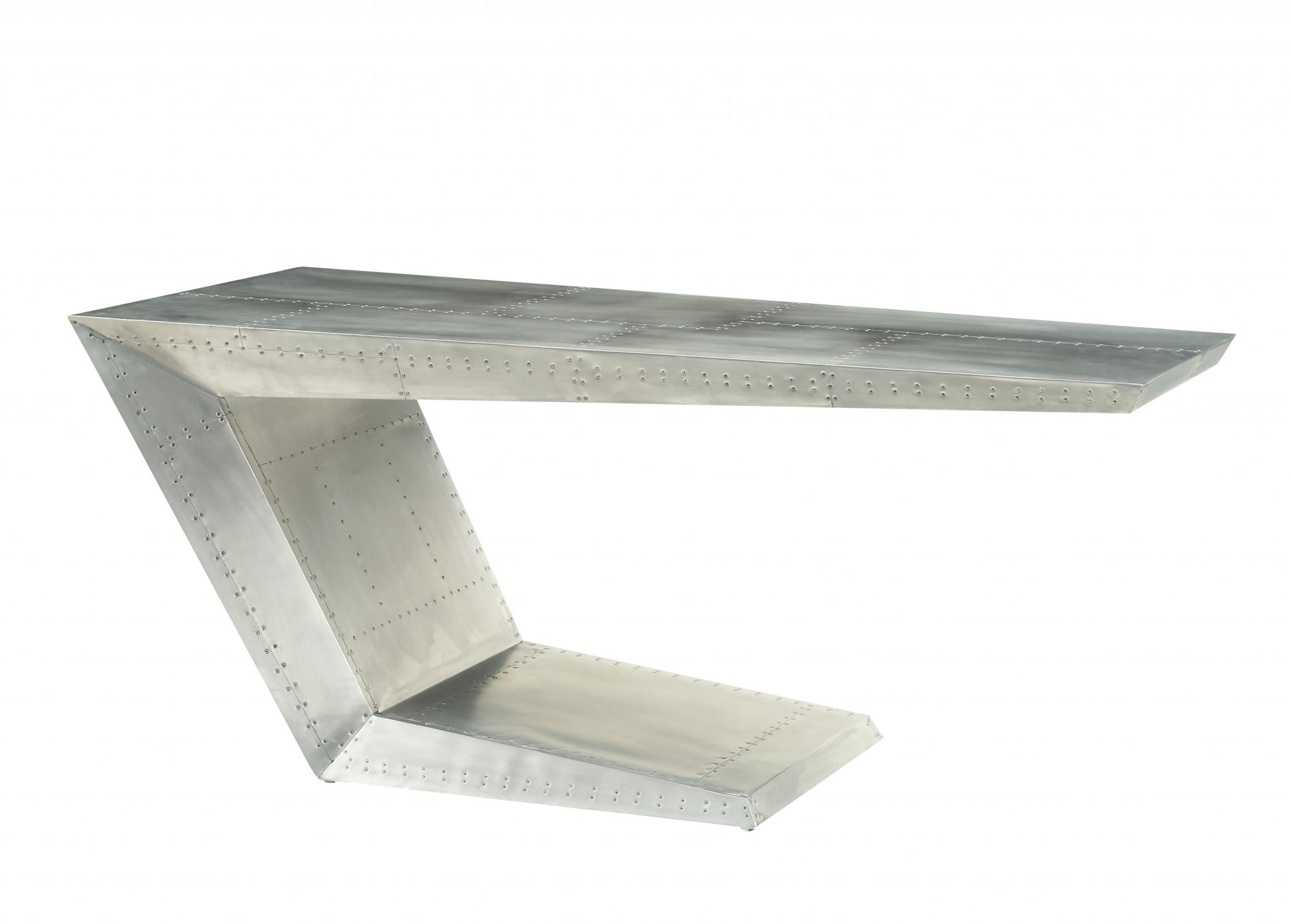 Aluminum Desk By Homeroots | Desks | Modishstore - 2