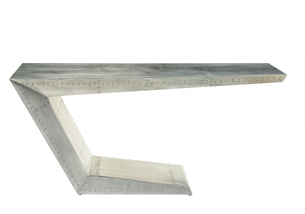Aluminum Desk By Homeroots | Desks | Modishstore - 3