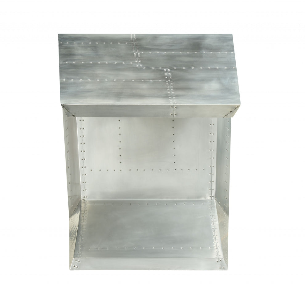 Aluminum Desk By Homeroots | Desks | Modishstore - 4