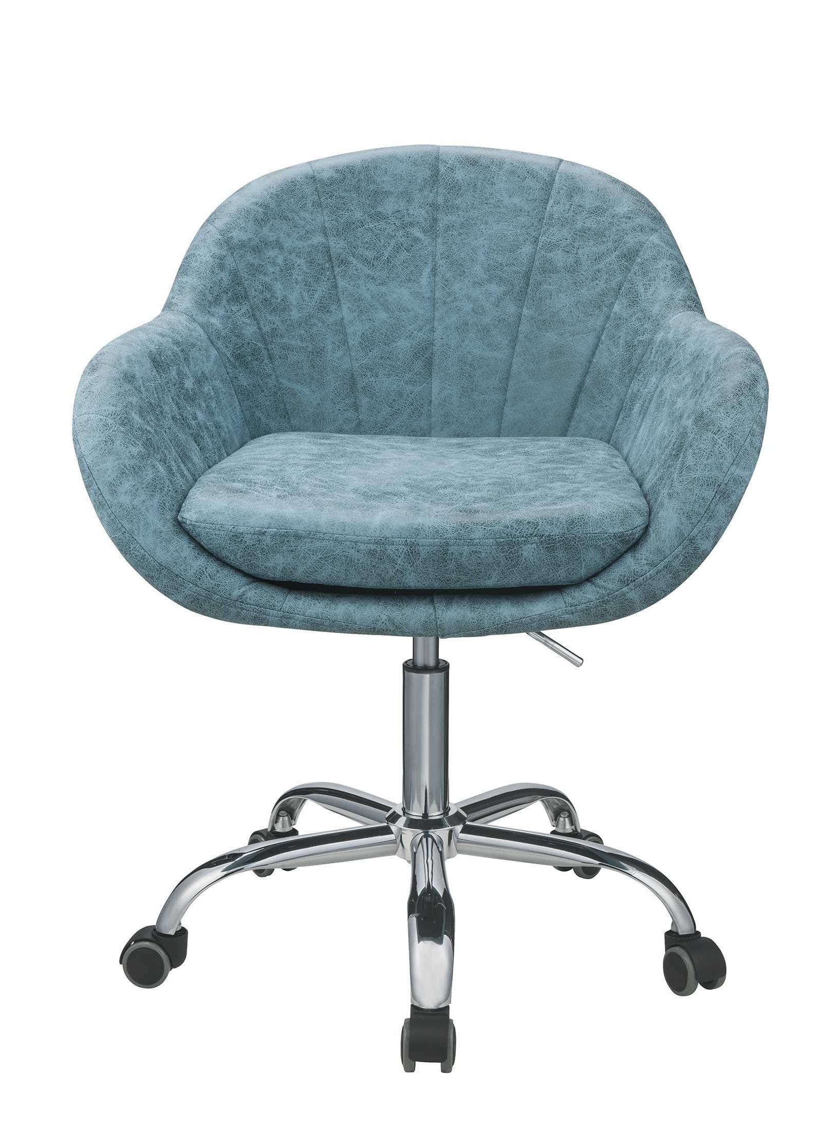 Peacock Metal Tube Office Chair By Homeroots | Office Chairs | Modishstore - 4