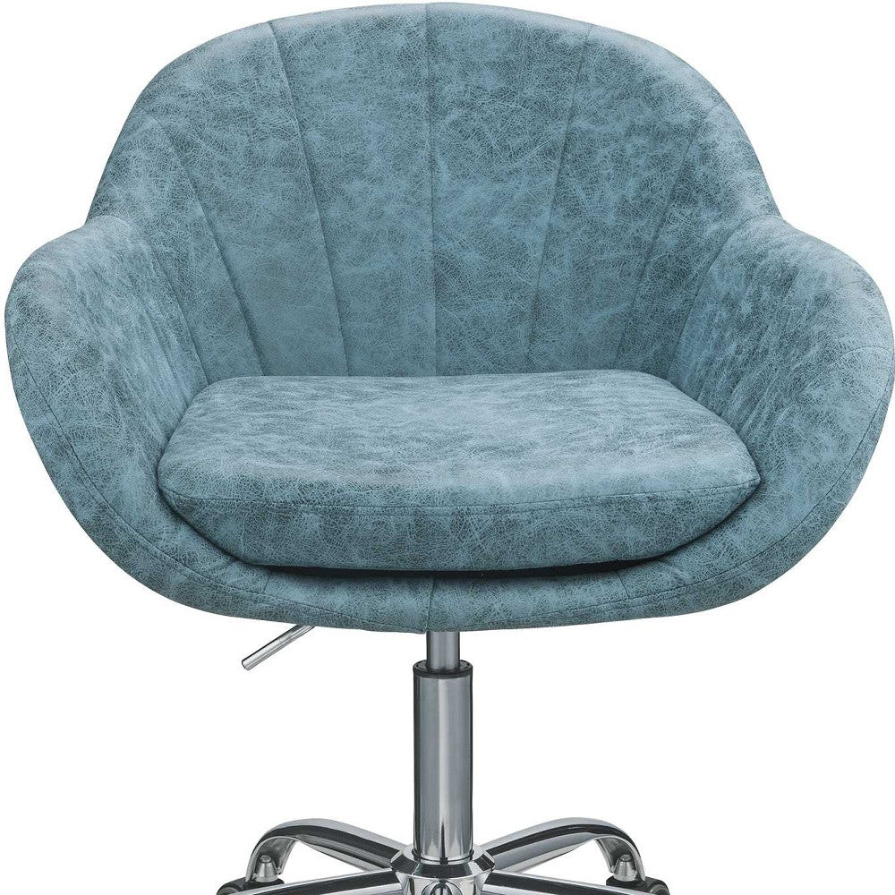 Peacock Metal Tube Office Chair By Homeroots | Office Chairs | Modishstore - 5