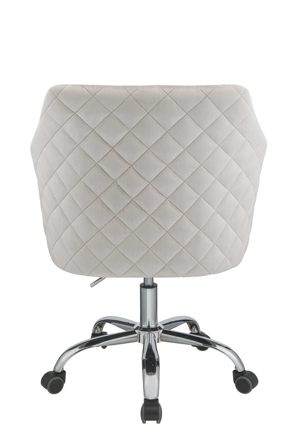 Champagne Velvet Office Chair By Homeroots | Office Chairs | Modishstore - 4