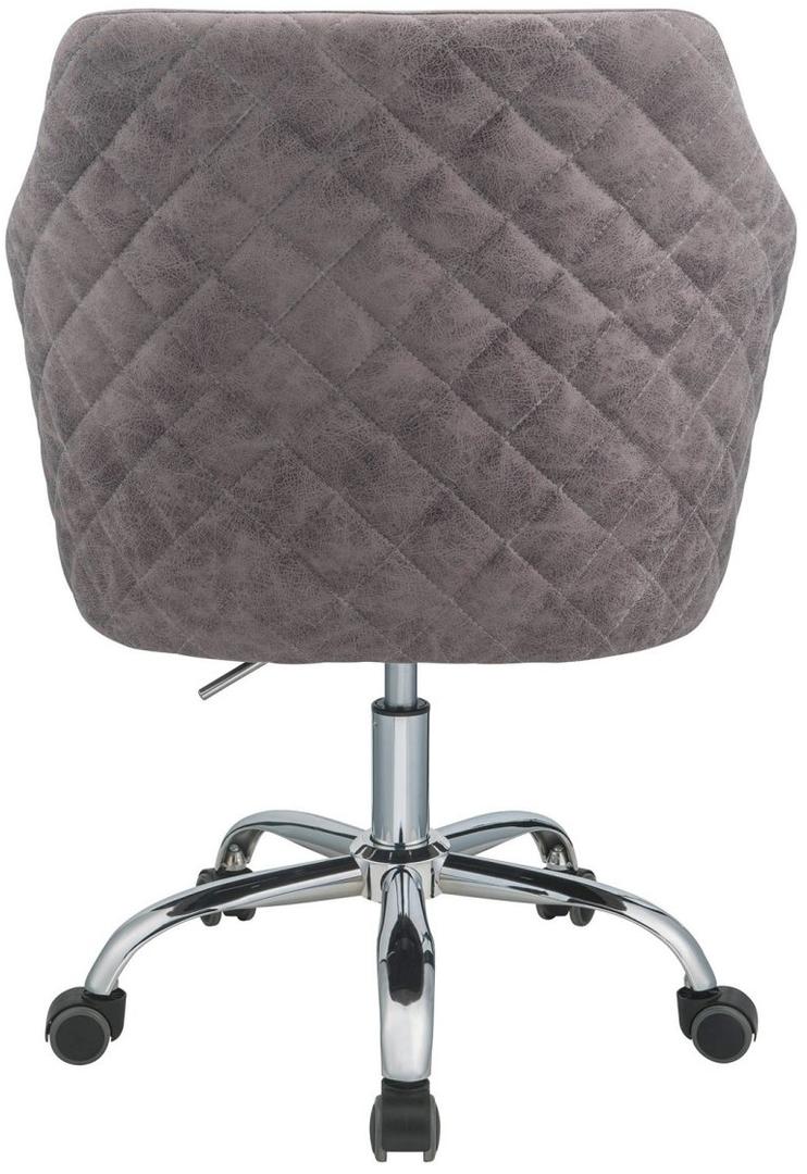 Dark Frey Antique Pu Office Chair By Homeroots | Office Chairs | Modishstore - 4