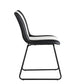 Black And White Leatherette Accent Chair By Homeroots | Accent Chairs | Modishstore - 4