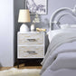 White And Black Wooden Nightstand By Homeroots - 319111 | Nightstands | Modishstore