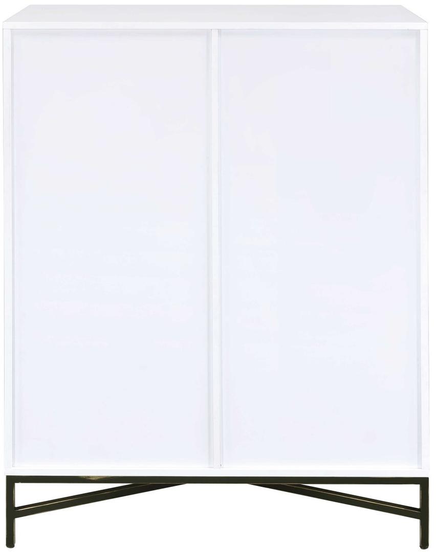 White Weathered Wood Pattern Wardrobe By Homeroots | Armoires & Wardrobes | Modishstore - 4