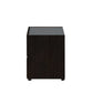 Dark Grey And Light Epresso Mdf Nightstand By Homeroots | Nightstands | Modishstore - 4