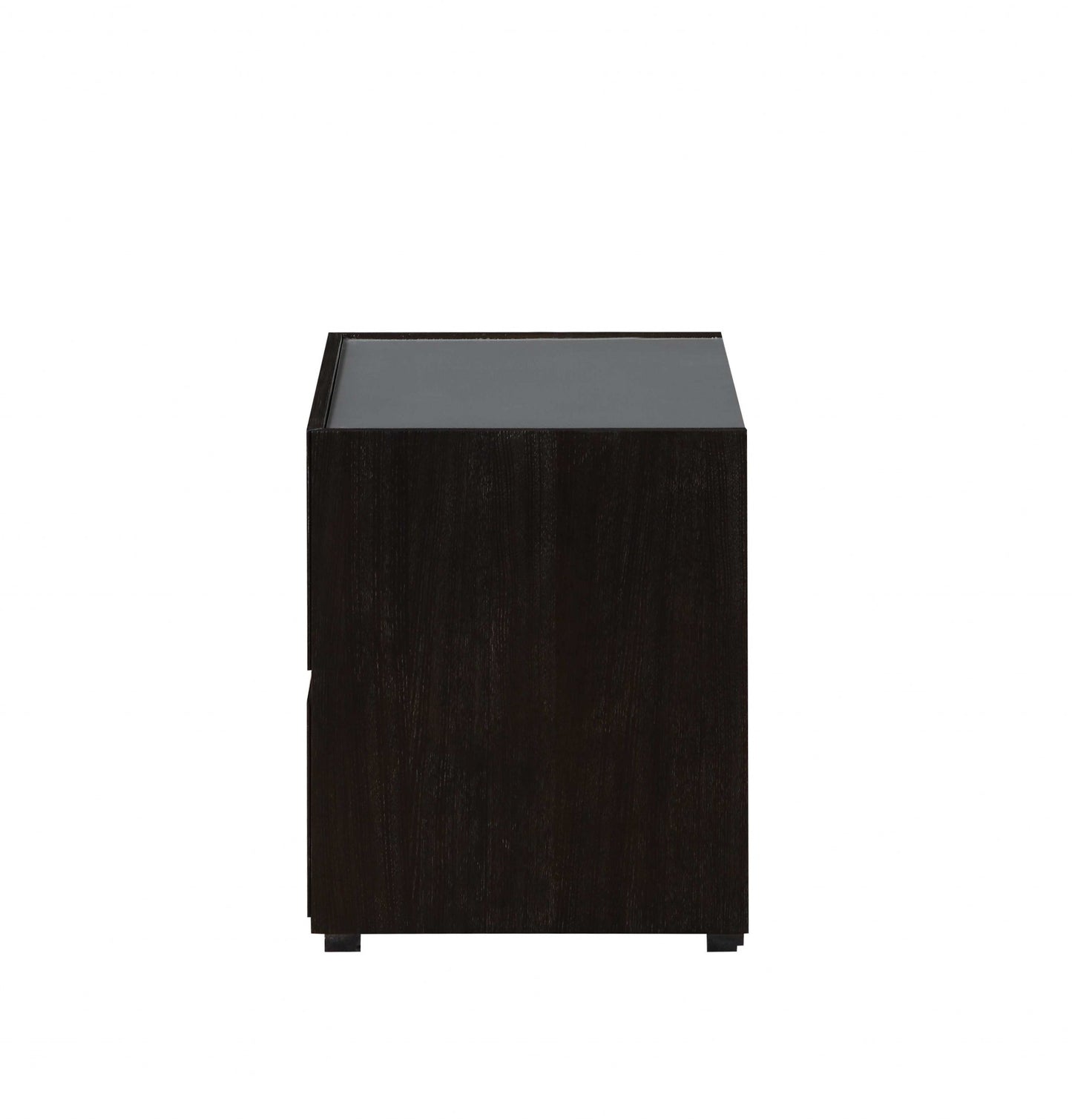 Dark Grey And Light Epresso Mdf Nightstand By Homeroots | Nightstands | Modishstore - 4