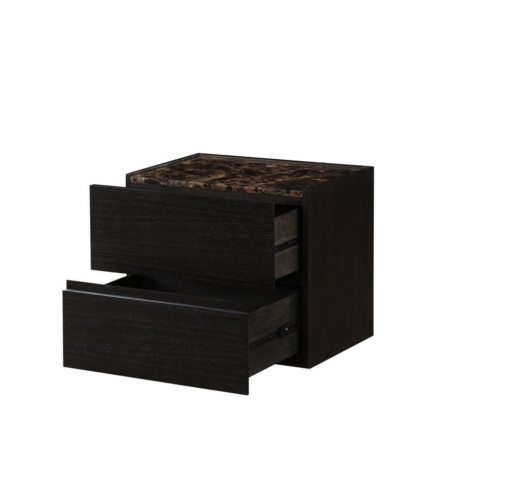 Dark Expresso Mdf Nightstand By Homeroots | Nightstands | Modishstore - 3