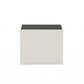 Cream White And Dark Grey Mdf Nightstand By Homeroots | Nightstands | Modishstore - 5